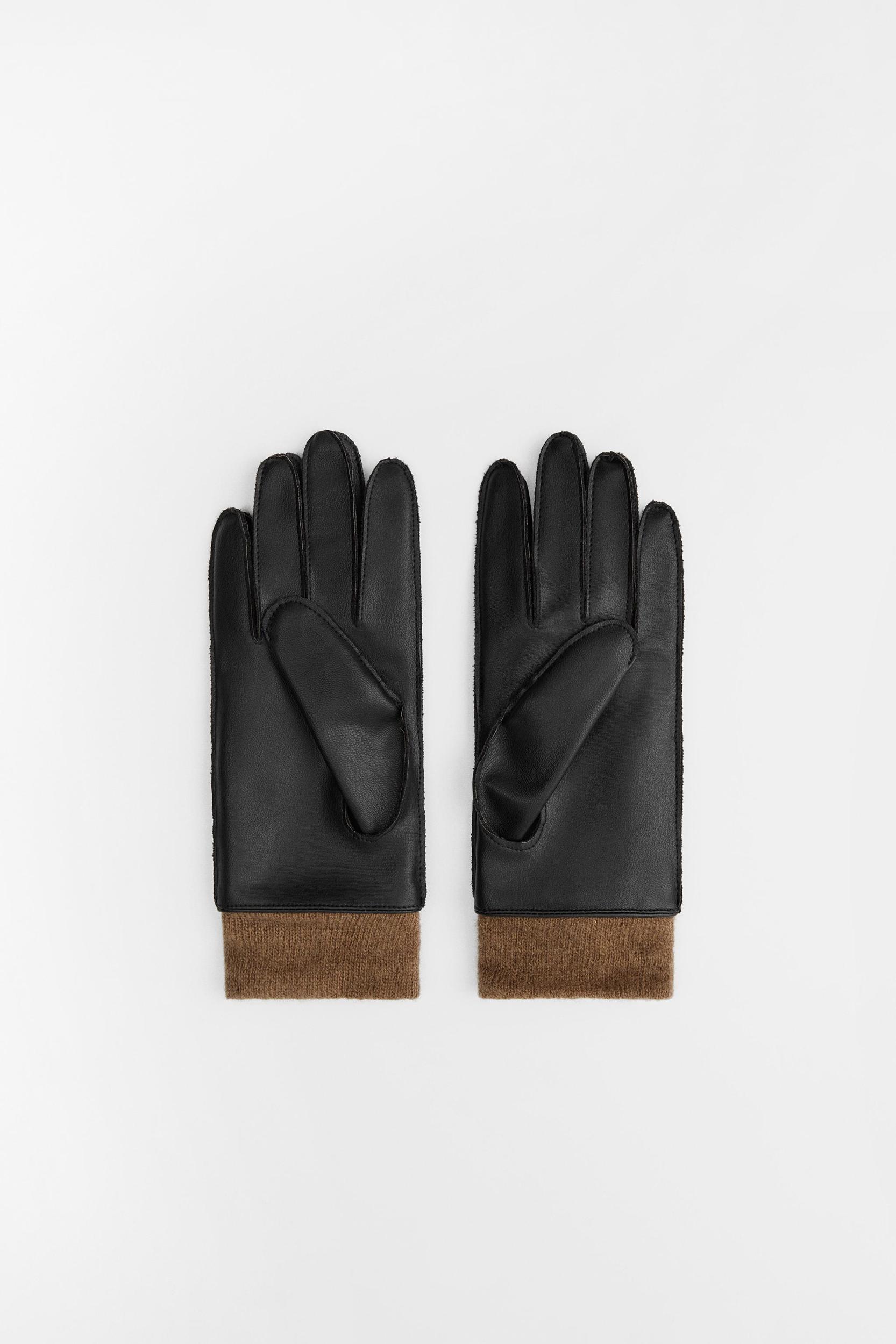 FAUX LEATHER SHORT GLOVES Product Image