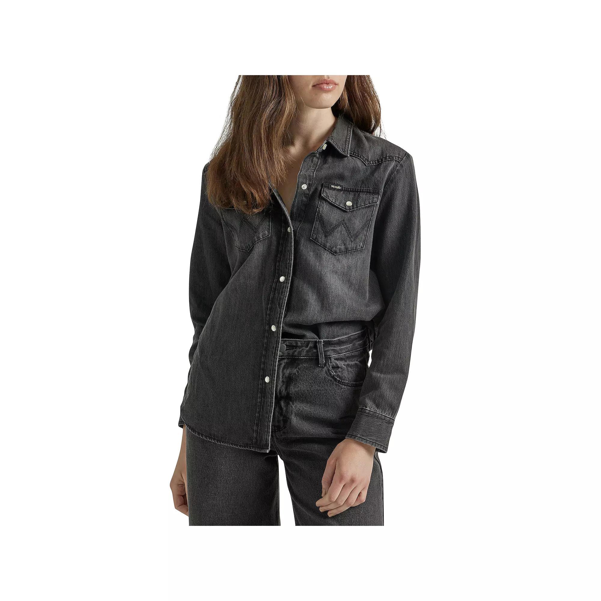 Women's Wrangler Boyfriend Shirt, Size: Large, Nashville Product Image