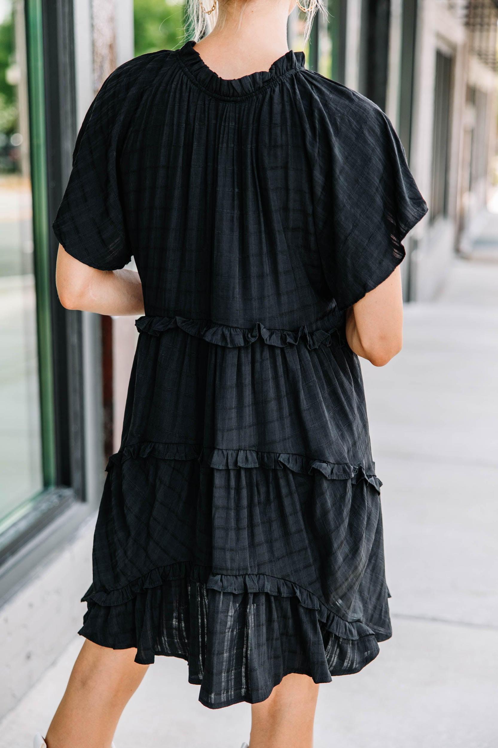 Perfectly You Black Babydoll Dress Female Product Image