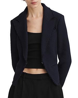 Womens Elle Tweed Single-Breasted Blazer Product Image