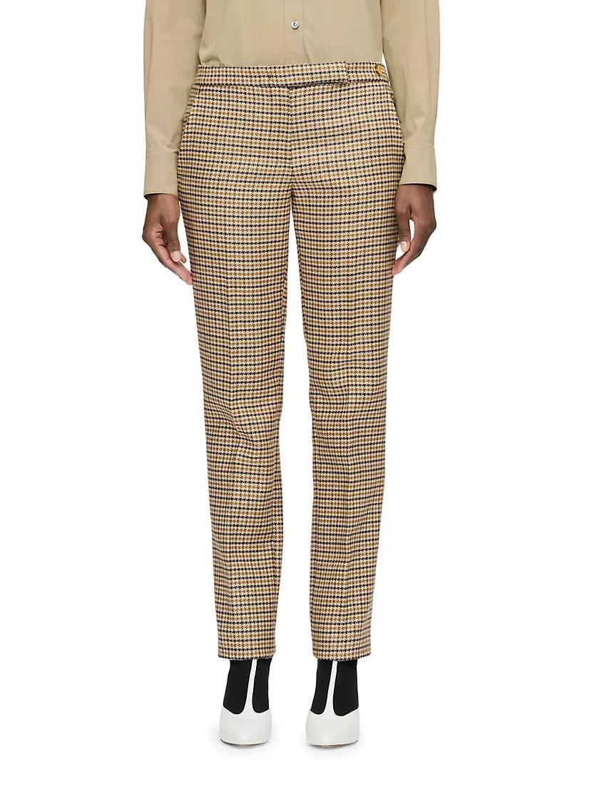 Teddy Slim Tapered Leg Pants Plaid Product Image