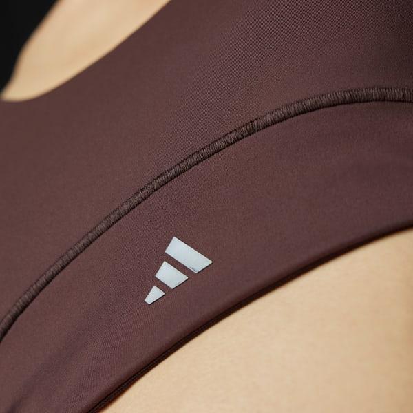 adidas All Me Luxe Medium-Support Bra Core Black 2XS C-D Womens Product Image