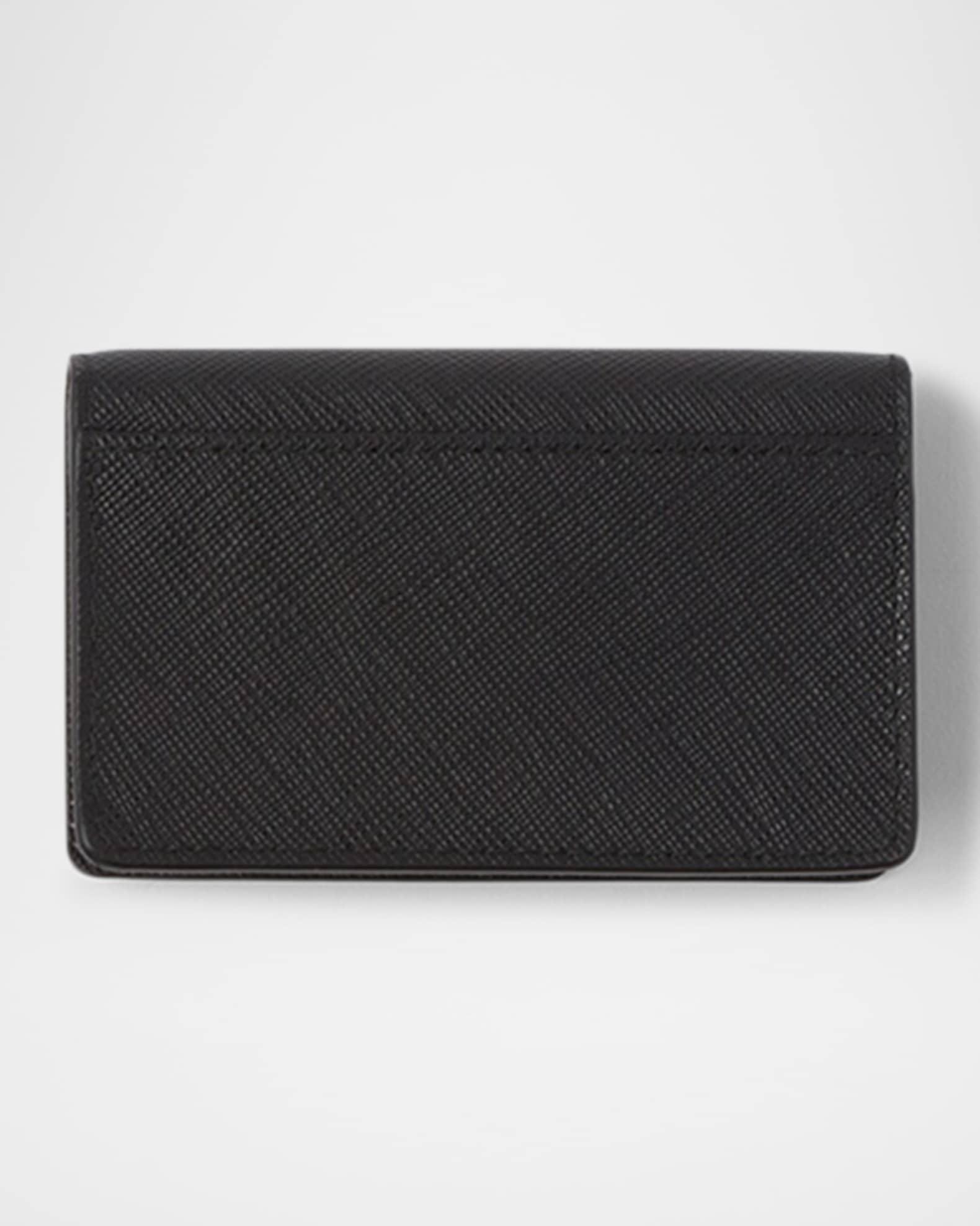 Men's Saffiano Leather Bifold Card Holder Product Image