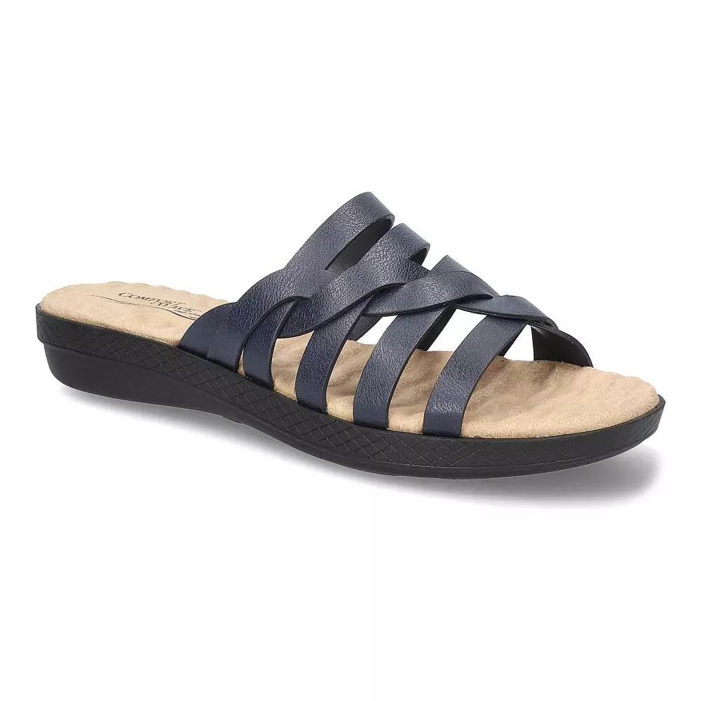 Easy Street Sheri Women's Slide Sandals, Size: 9.5, Blue Product Image