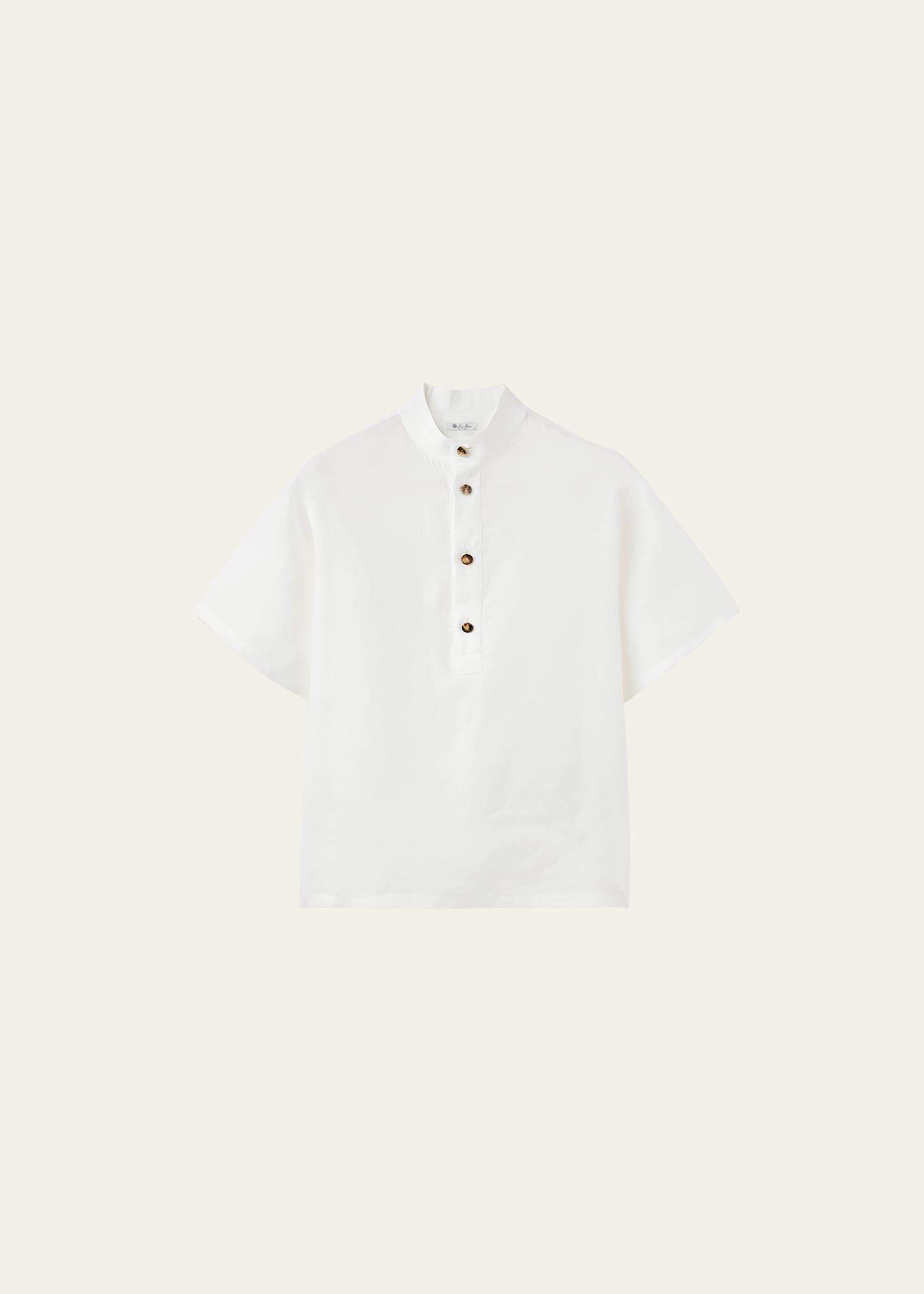 Mens Hakusan Linen Short-Sleeve Shirt Product Image