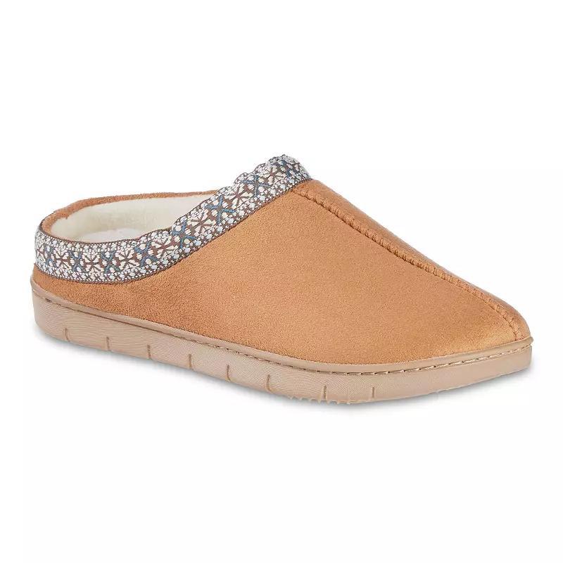 isotoner Clara Microsuede Womens Hoodback Slippers Product Image