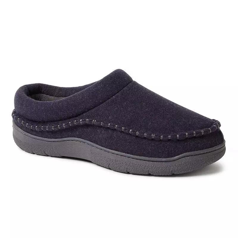 Dearfoams Thompson Wool Blend Men's Clog Slippers, Size: Medium, Black Product Image