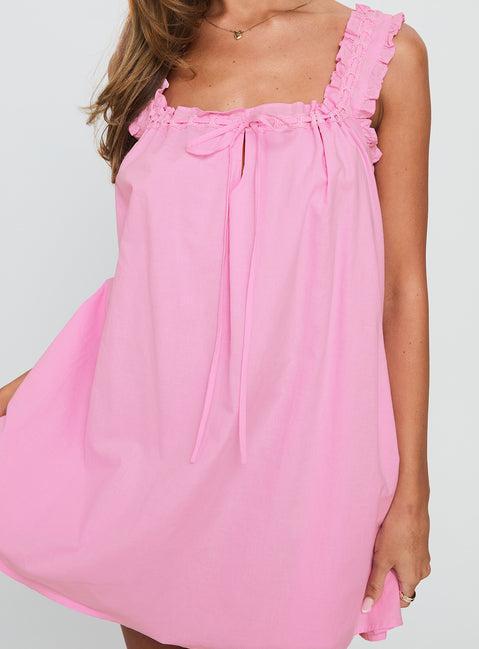 Swing Mini Dress Pink Product Image