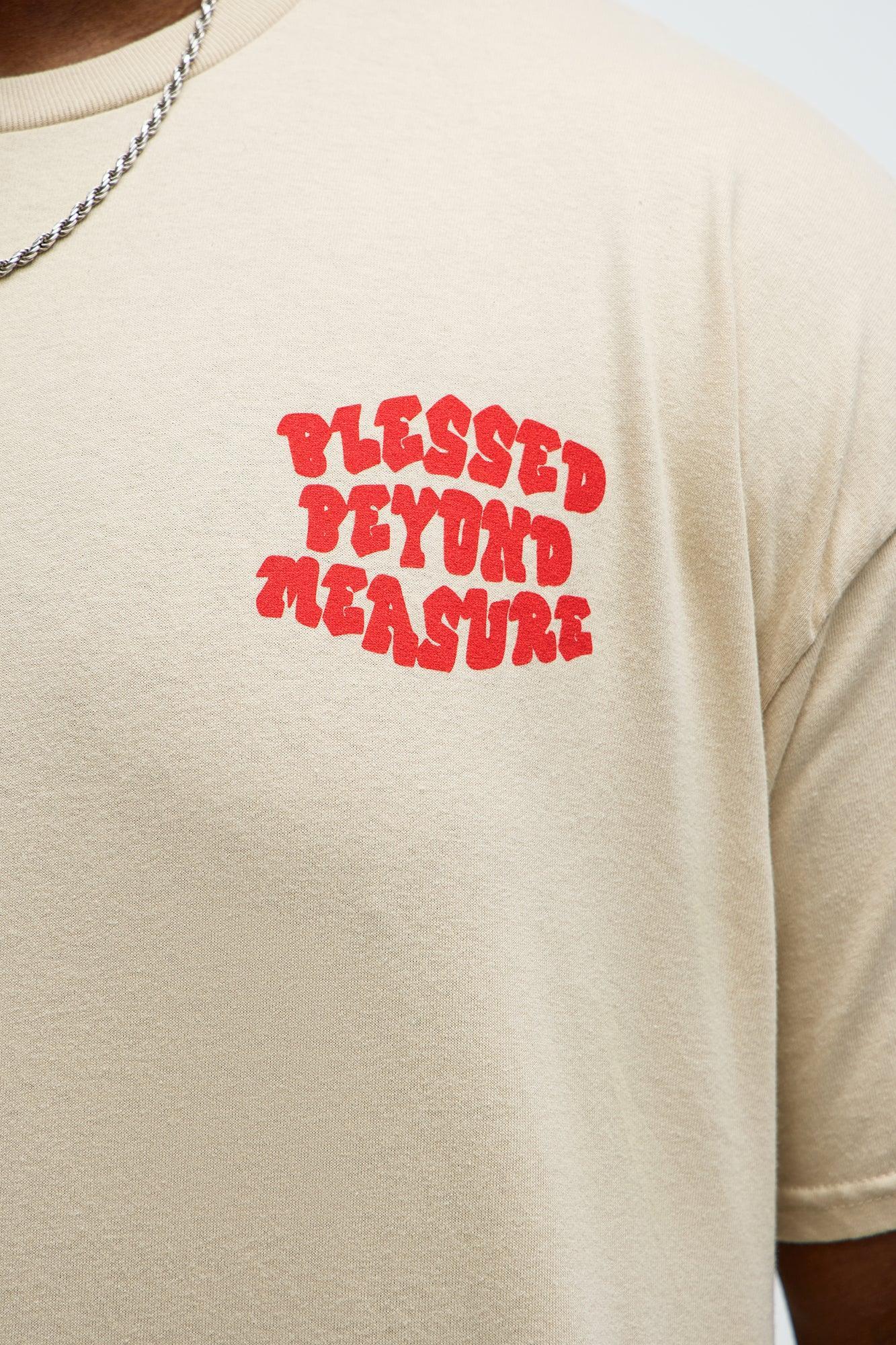 Blessed Beyond Pleasure Short Sleeve Tee - Sand Product Image