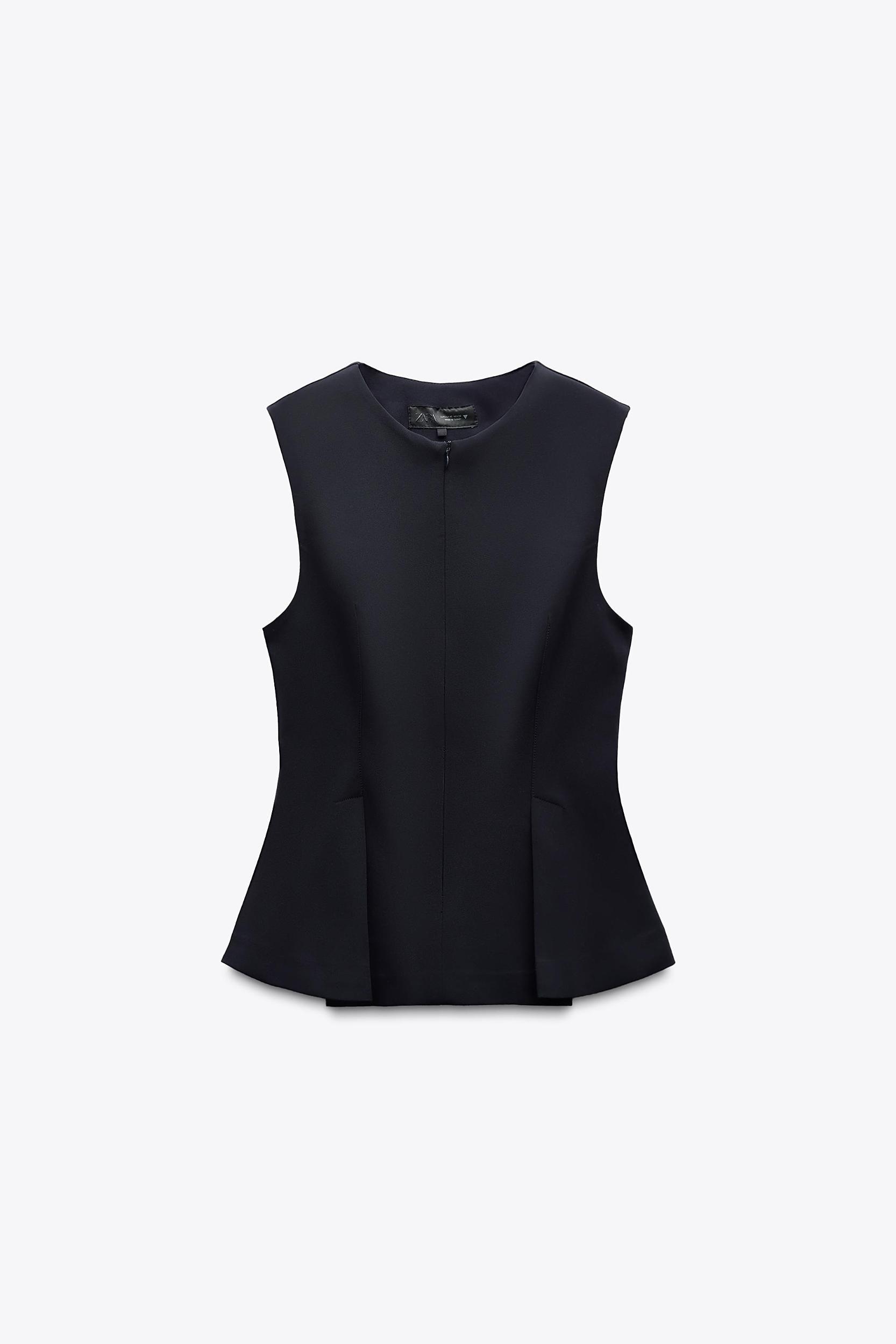 DART PEPLUM TOP Product Image