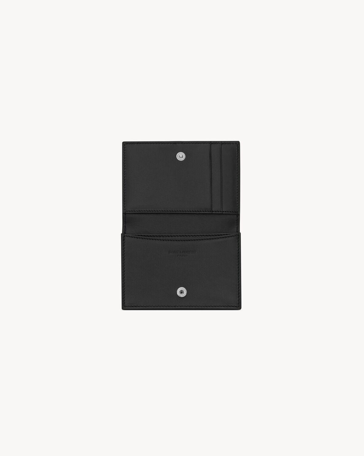 saint laurent paris card case in smooth leather Product Image
