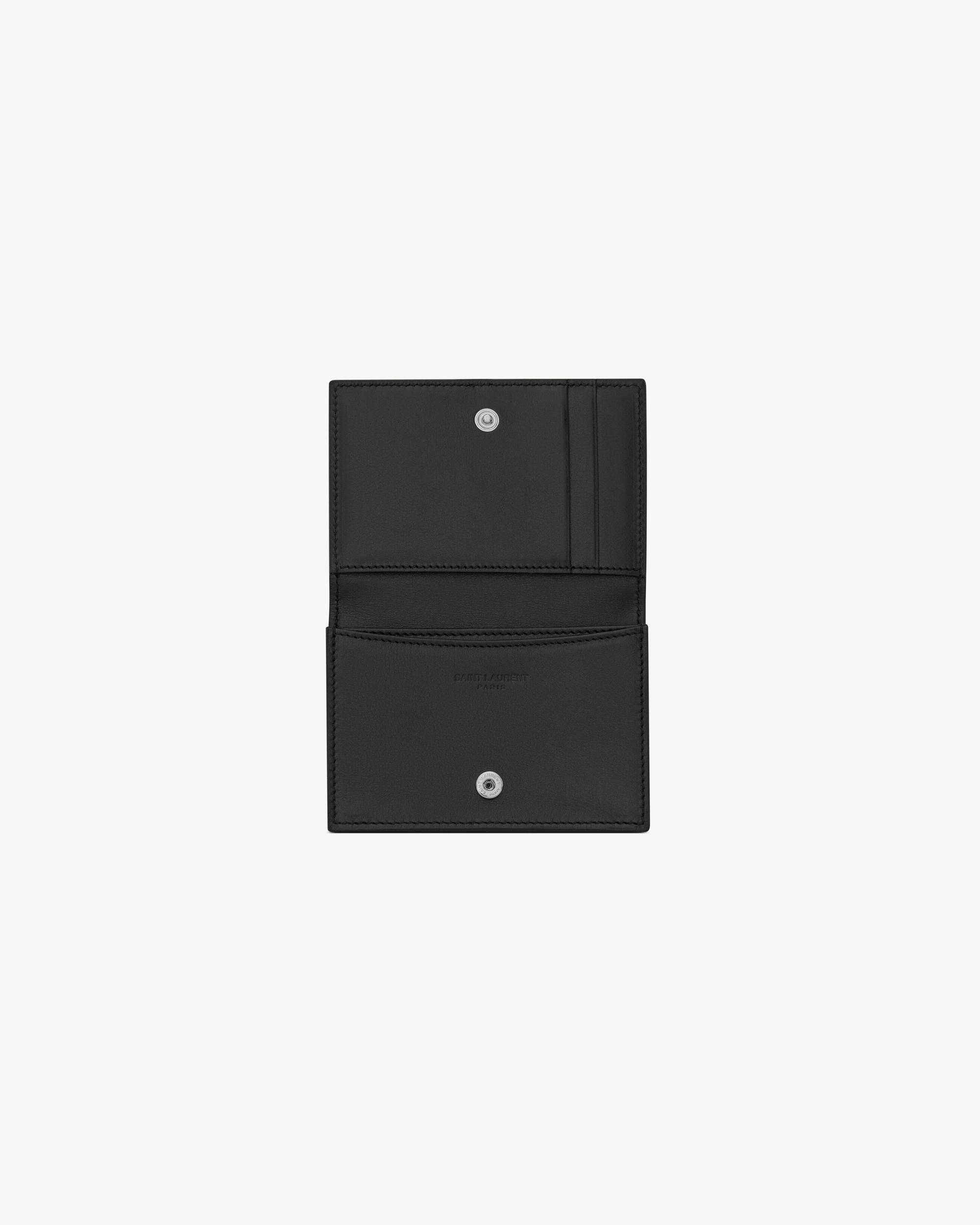 TINY CASSANDRE card case in grained leather Product Image