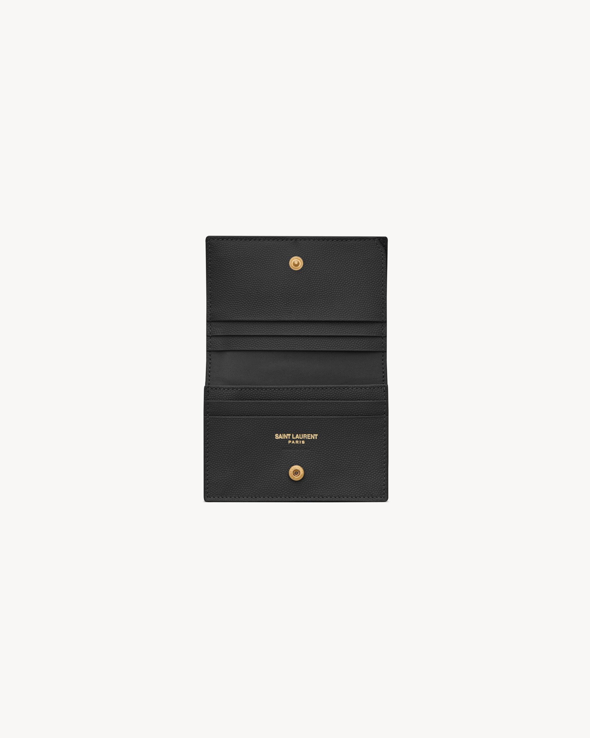 TINY CASSANDRE card case in grained leather Product Image