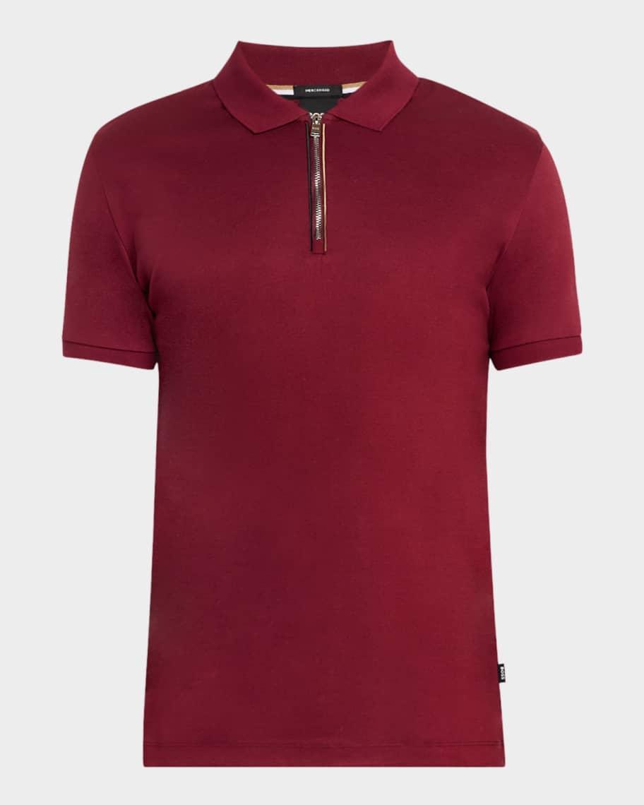 Men's Polston Jersey Quarter-Zip Polo Shirt Product Image