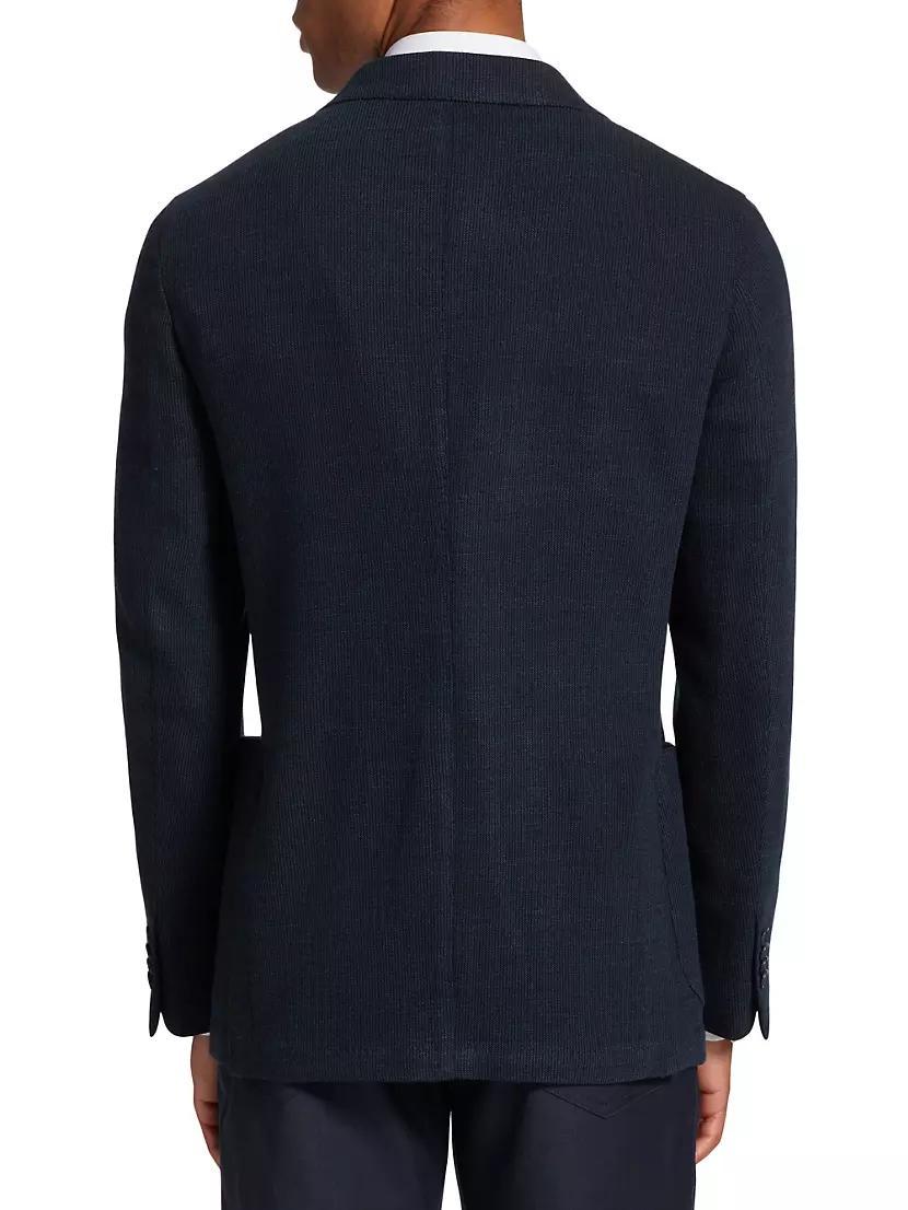 COLLECTION Rib-Knit Wool-Blend Single-Breasted Sport Coat Product Image