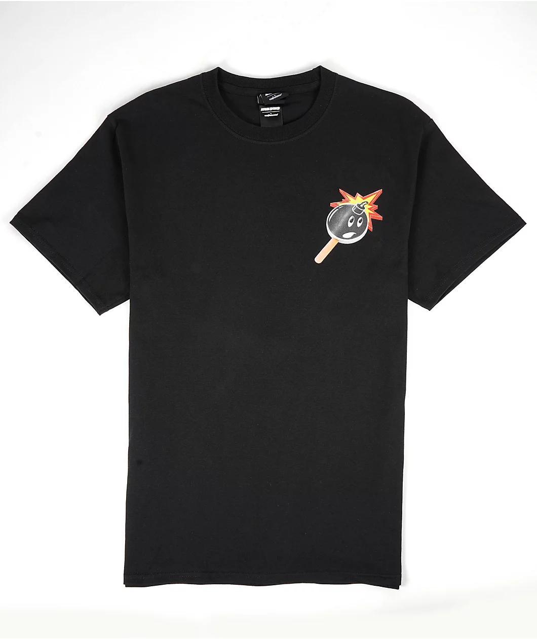 Adam Bomb Freeze Bomb Black T-Shirt Product Image