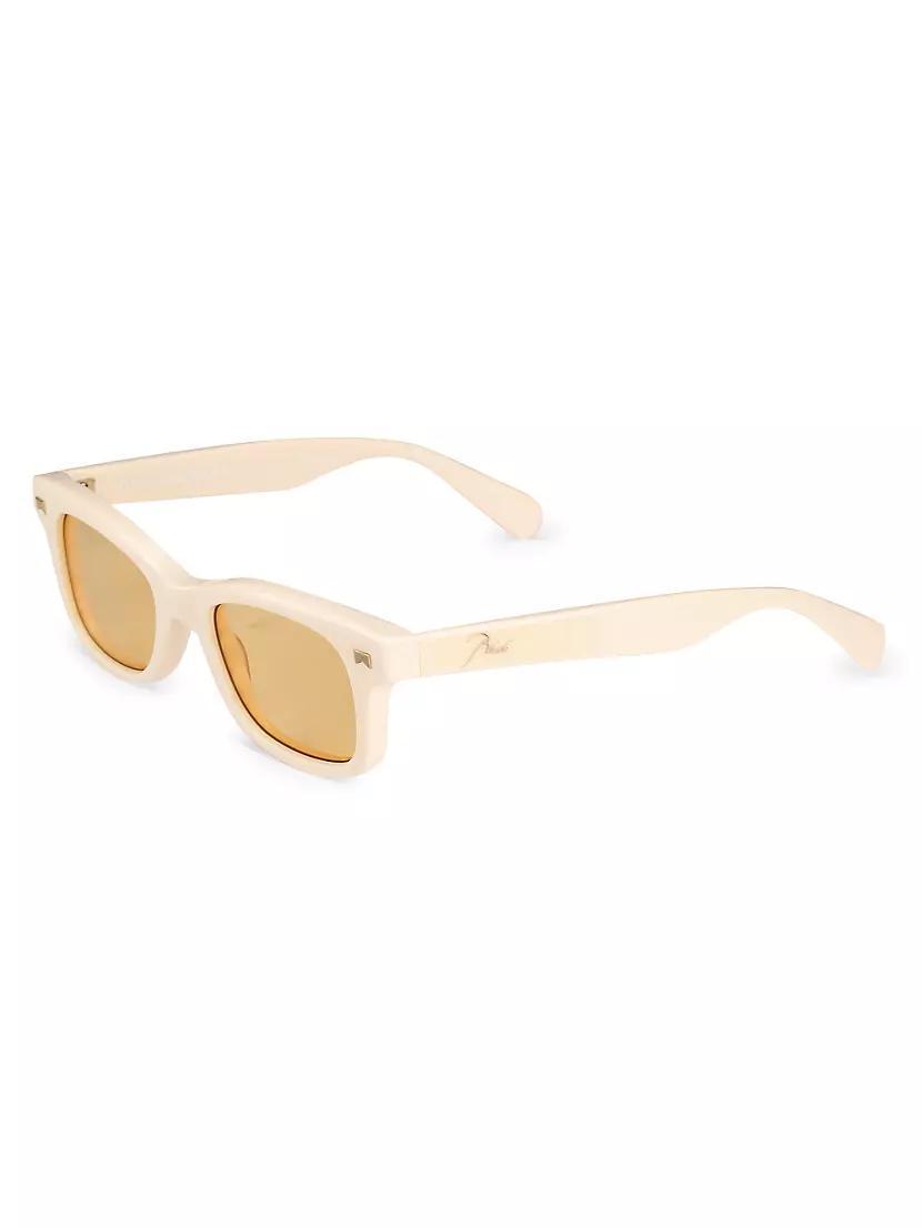 Mens Sun Ray Acetate 48mm Rectangular Sunglasses Product Image