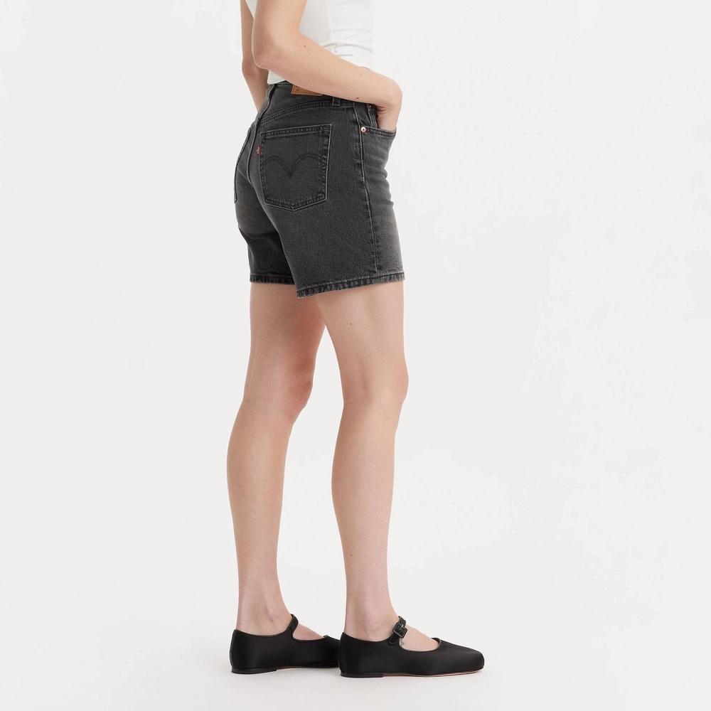 Levi's® Women's 501® Mid-Thigh Shorts - Case Closed 25: High Rise, Denim, Stretch, Fly Button Product Image