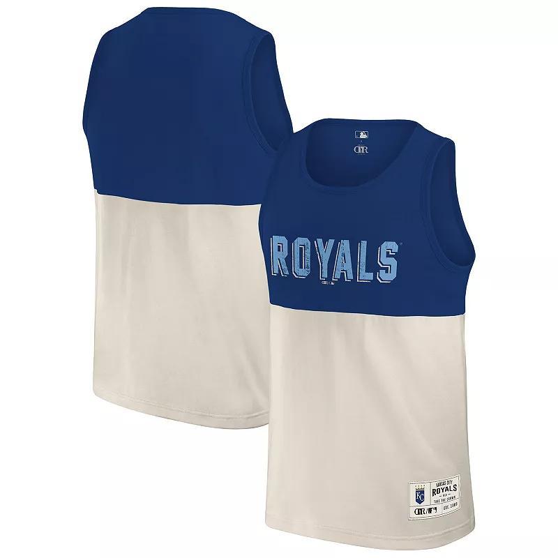 Men's Darius Rucker Collection by Fanatics Royal Kansas City Royals Colorblock Tank Top, Size: 2XL, Blue Product Image