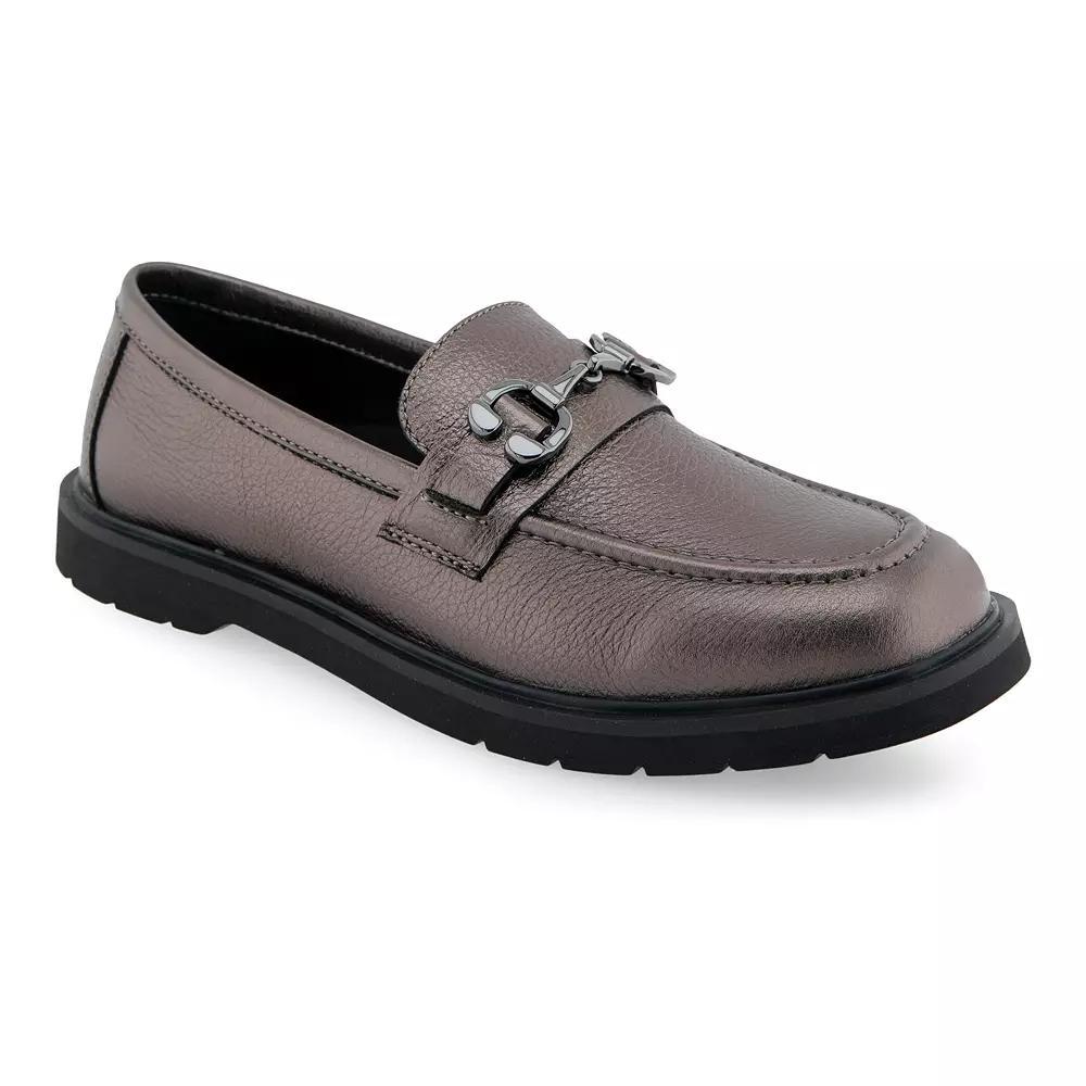 Aerosoles Beckett Women's Loafers, Size: 8, Grey Pebbled Faux Product Image