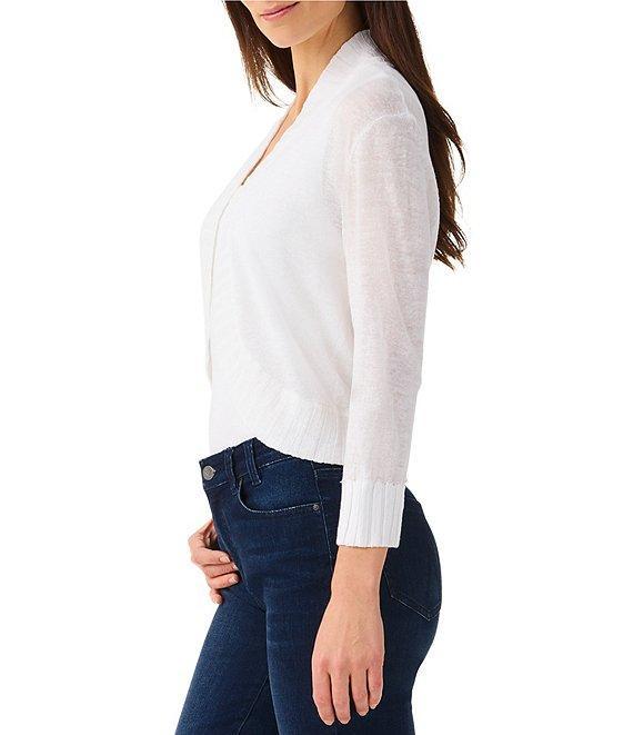 NIC + ZOE Knit Stand Collar 3/4 Sleeve Bolero Cardigan Product Image