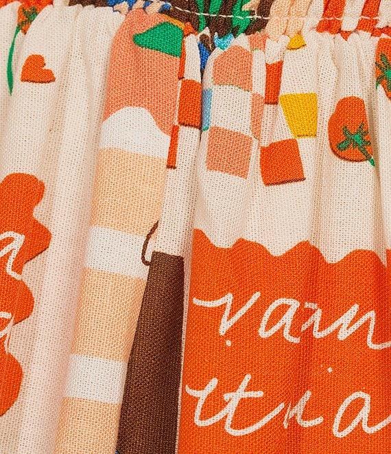 Sugarlips Postcard Print Square Neck Sleeveless Maxi Dress Product Image