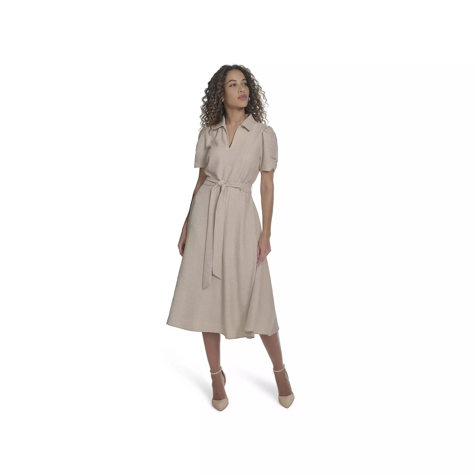 Women's Harper Rose Rouched Sleeve Collared Dress, Size: 14 Product Image