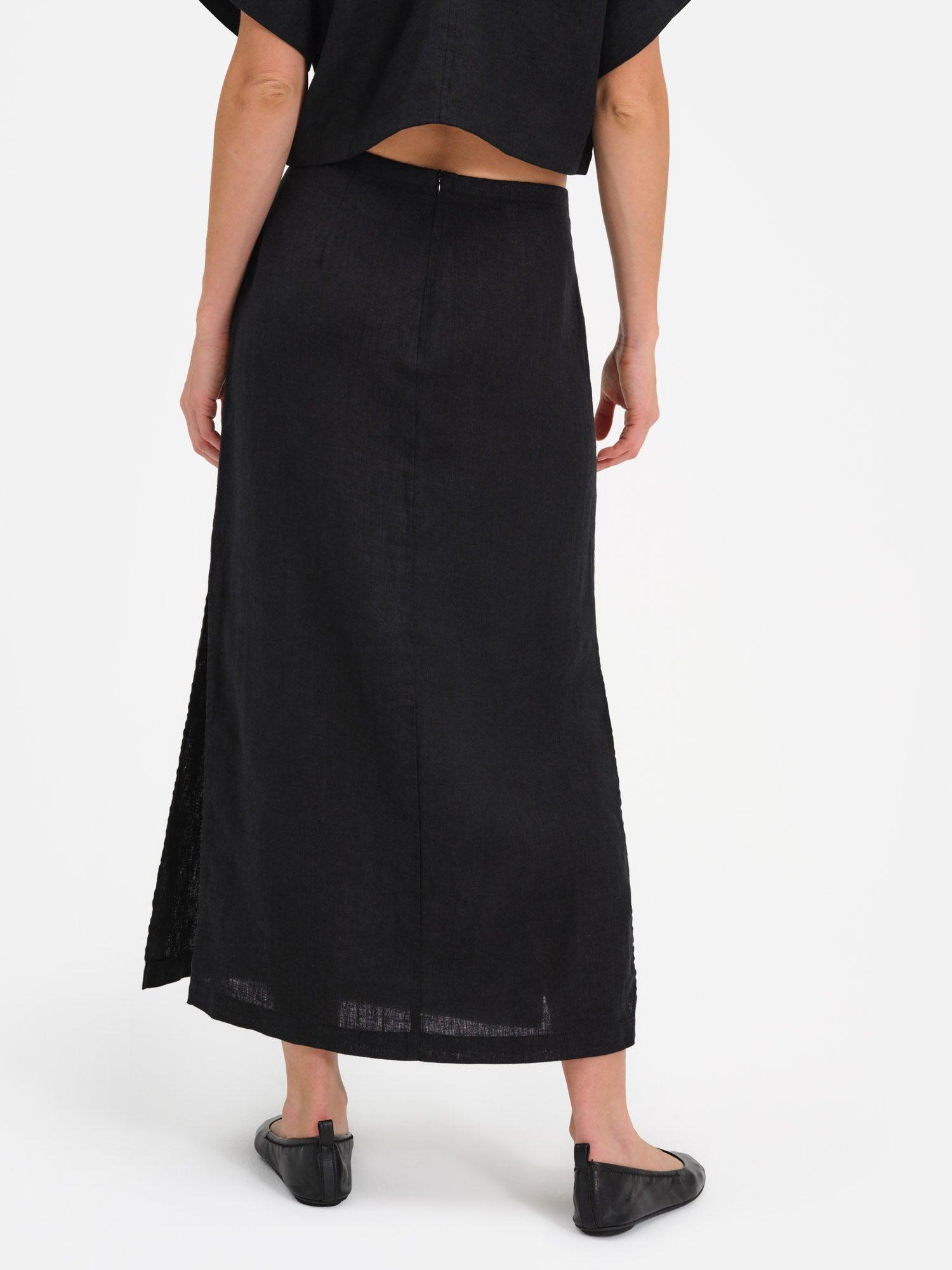 Organic Linen Crop Tee Female Product Image