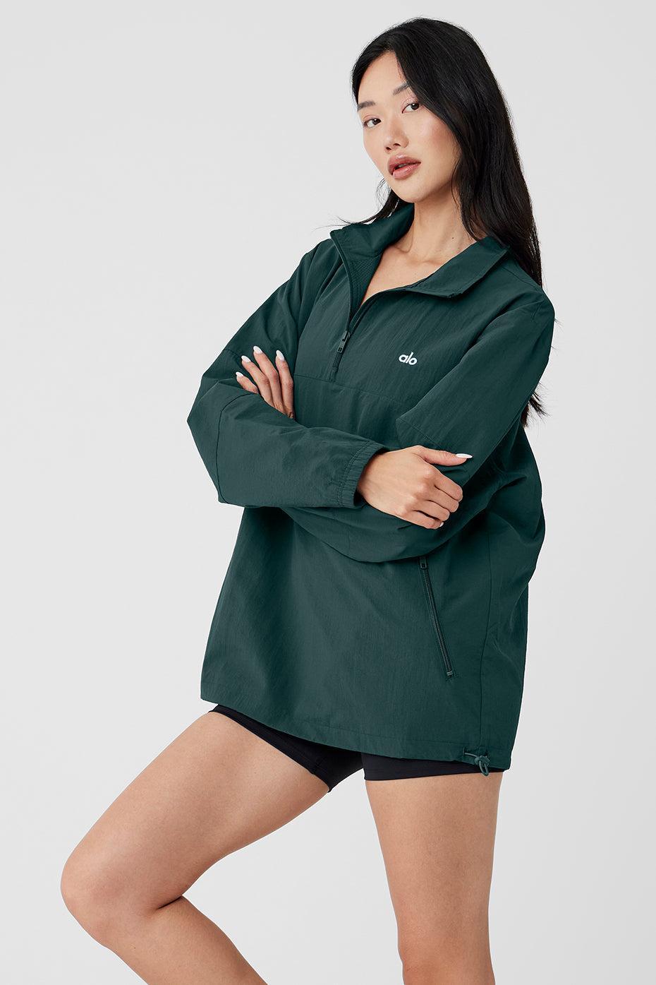 Takeaway Track Pullover - Midnight Green Male Product Image
