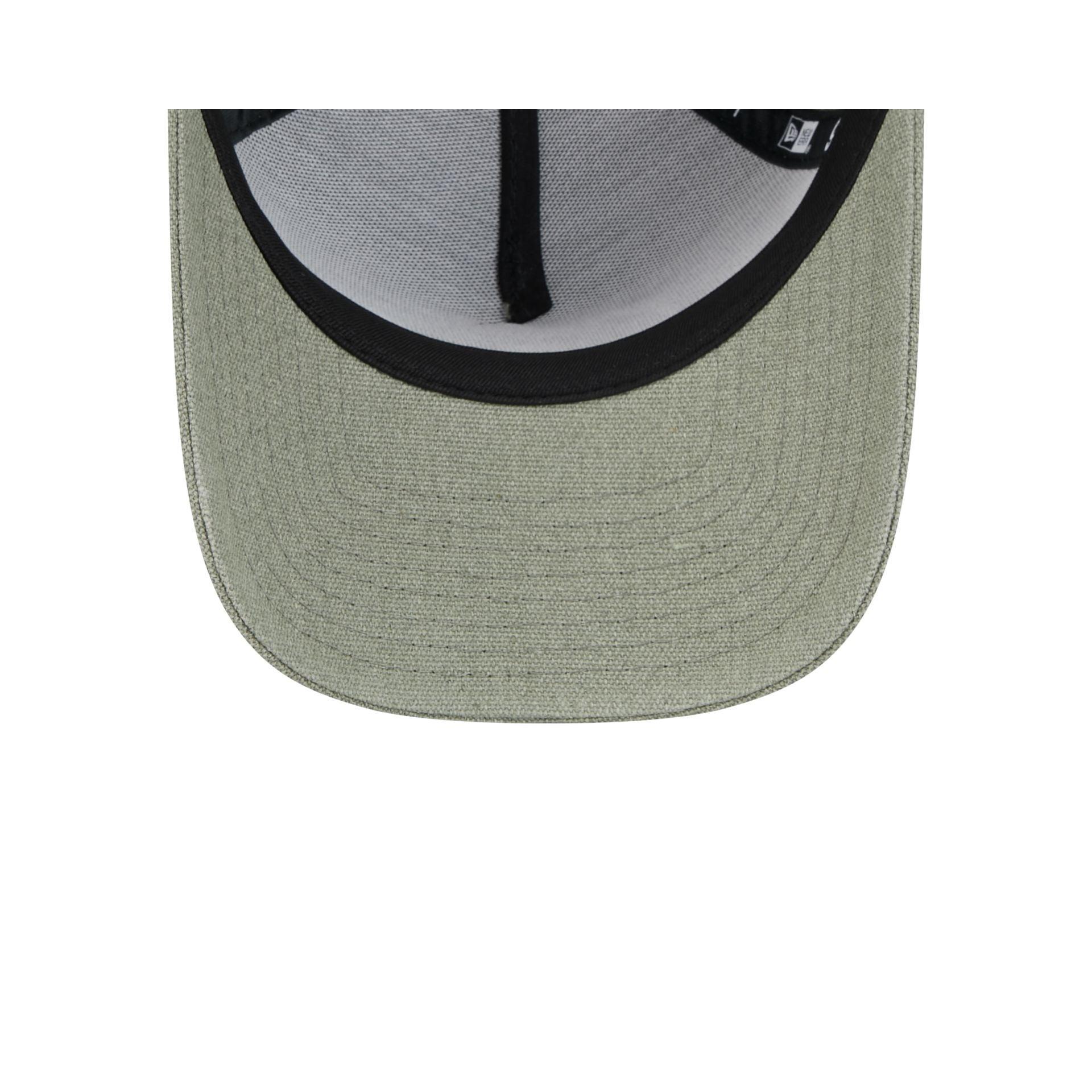 Atlanta Braves Logo Essentials Olive 9FORTY A-Frame Snapback Hat Male Product Image