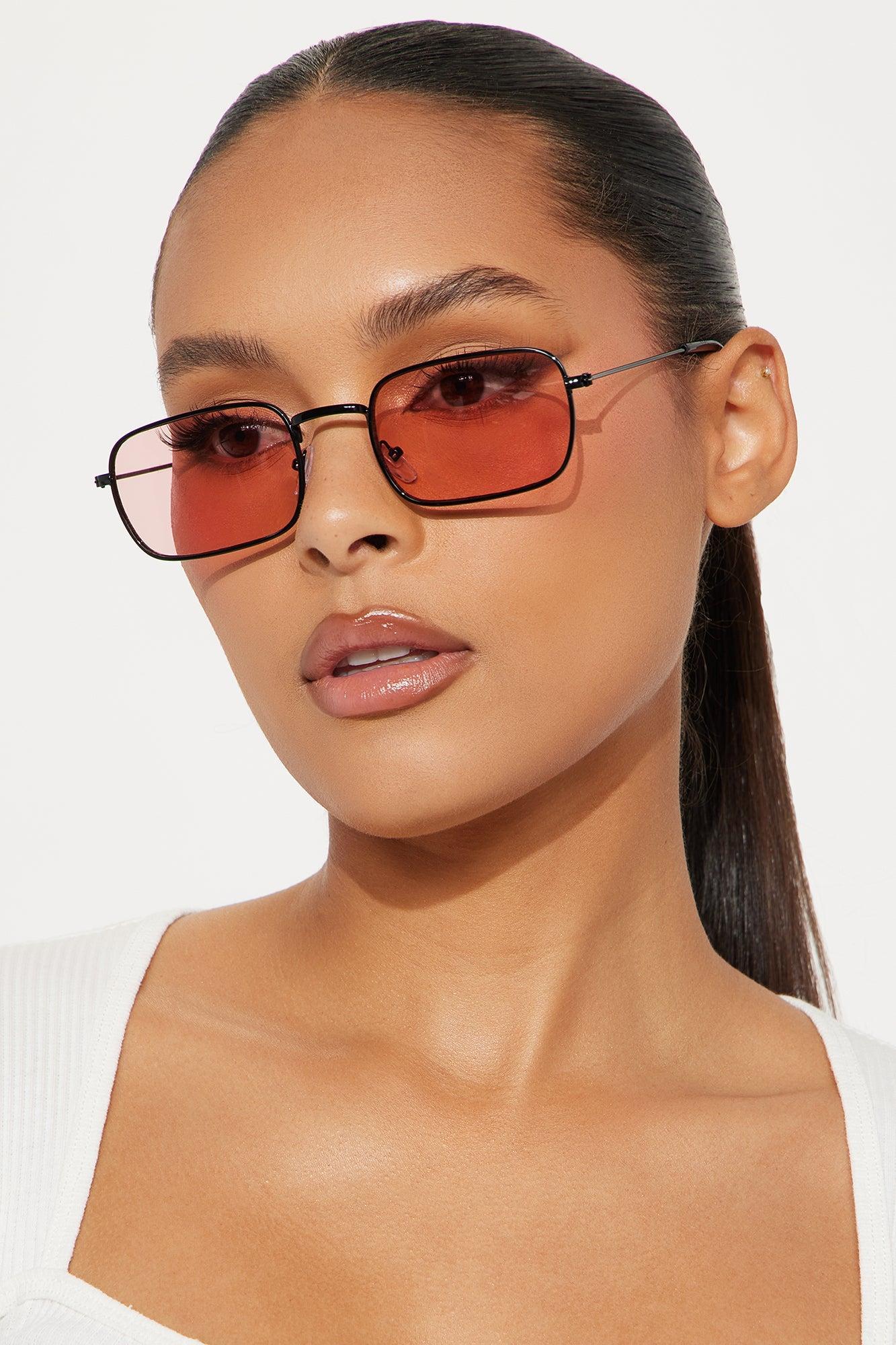 Secret Admirer Square Sunglasses - Pink Product Image