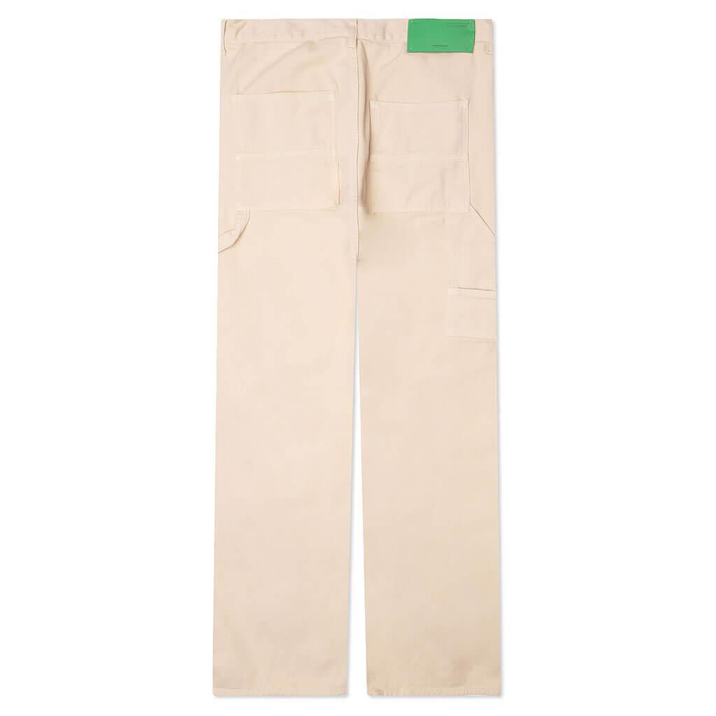 Vars Hammer Denim Flare Carpe - White/Green Male Product Image