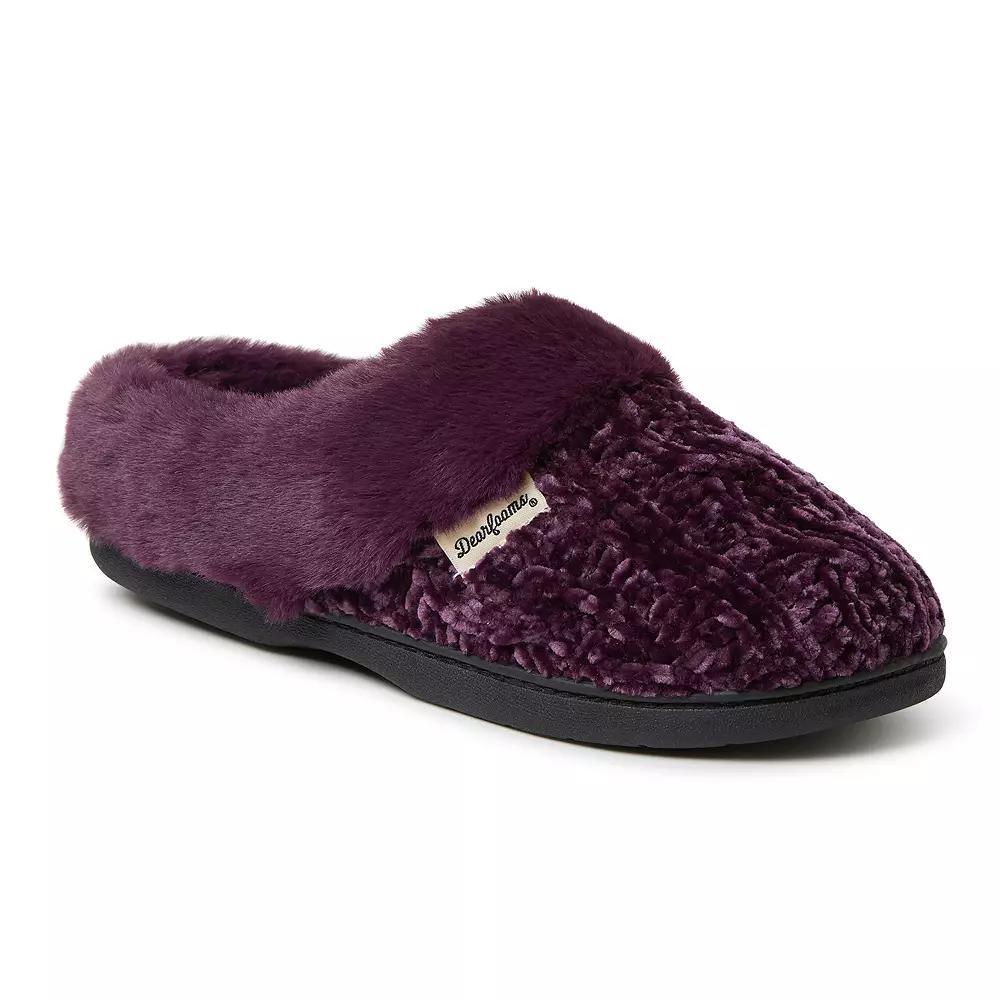 Dearfoams Claire Chenille Women's Clog Slippers, Size: XL, Sleet Product Image