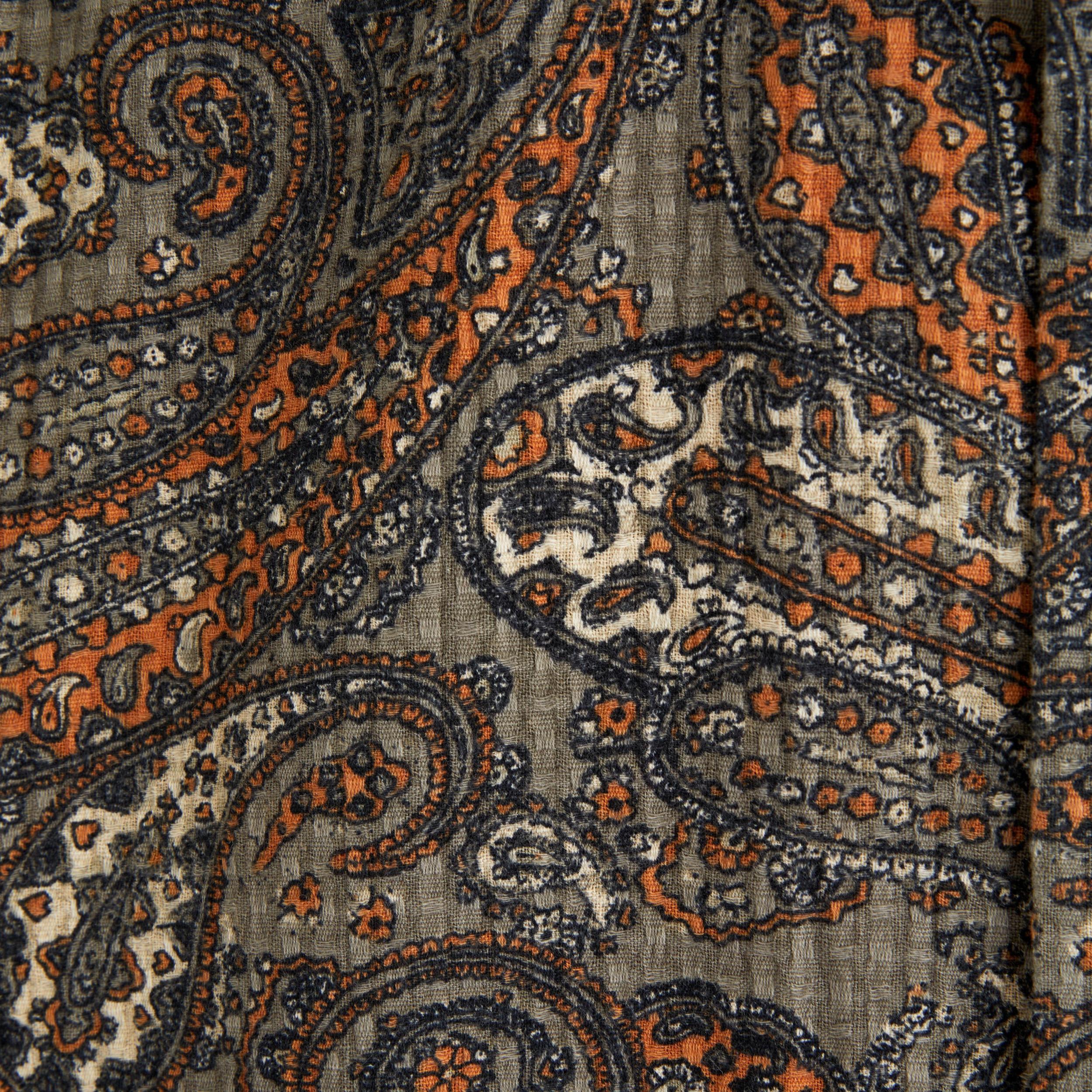 Camp Collar Textured Button-Up Shirt Product Image