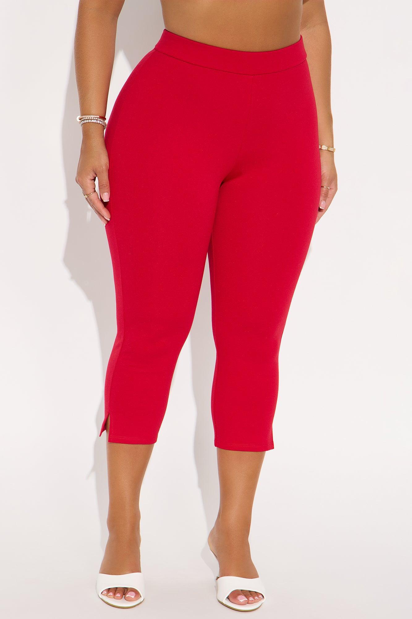 All My Potentials Capri Legging - Red Product Image