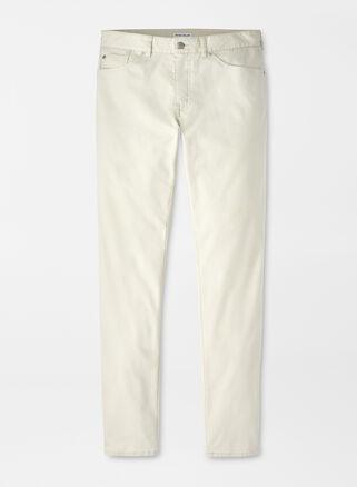 Peter Millar Mens Crown Comfort Five-Pocket Pant | Color: Stone | Size: 35 Product Image