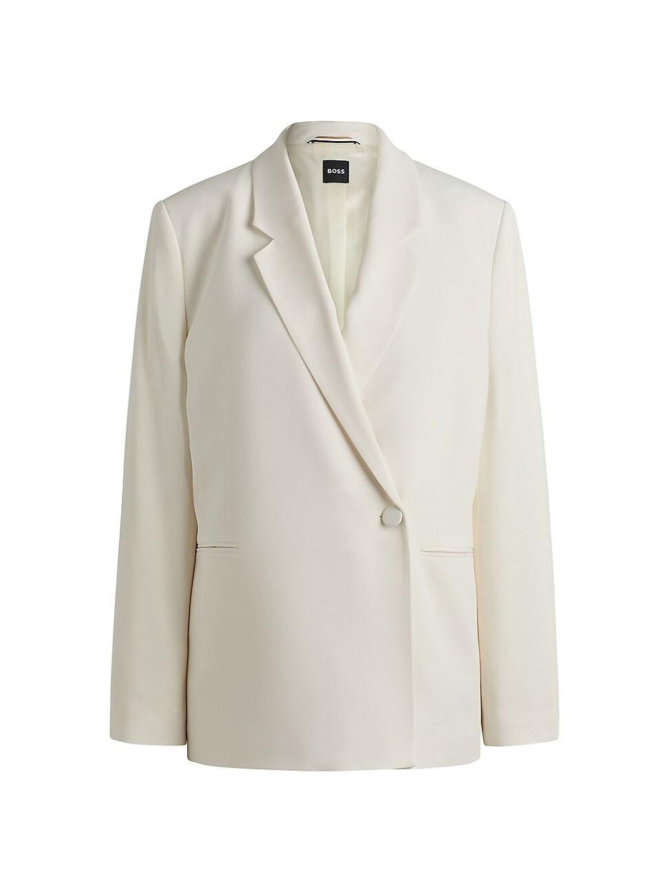 Womens Relaxed Fit Jacket with Feature Button Product Image