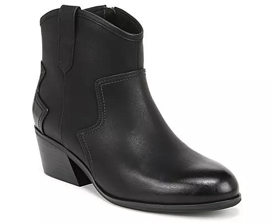 Dr. Scholl's Lasso Women's Western Ankle Boots, Size: 6, Black Off White Product Image