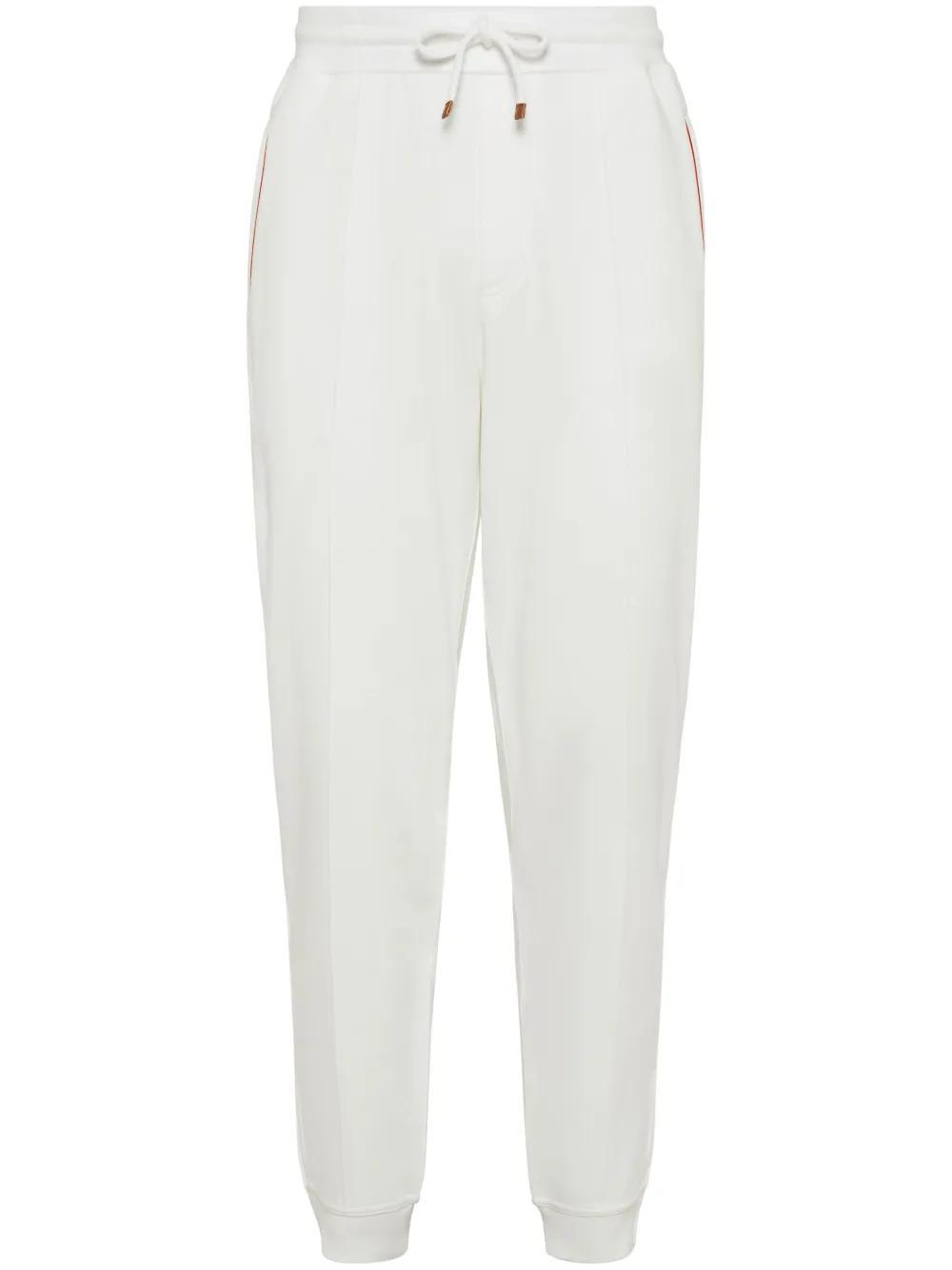 BRUNELLO CUCINELLI Drawstring Tapered Track Pants In Grey Product Image