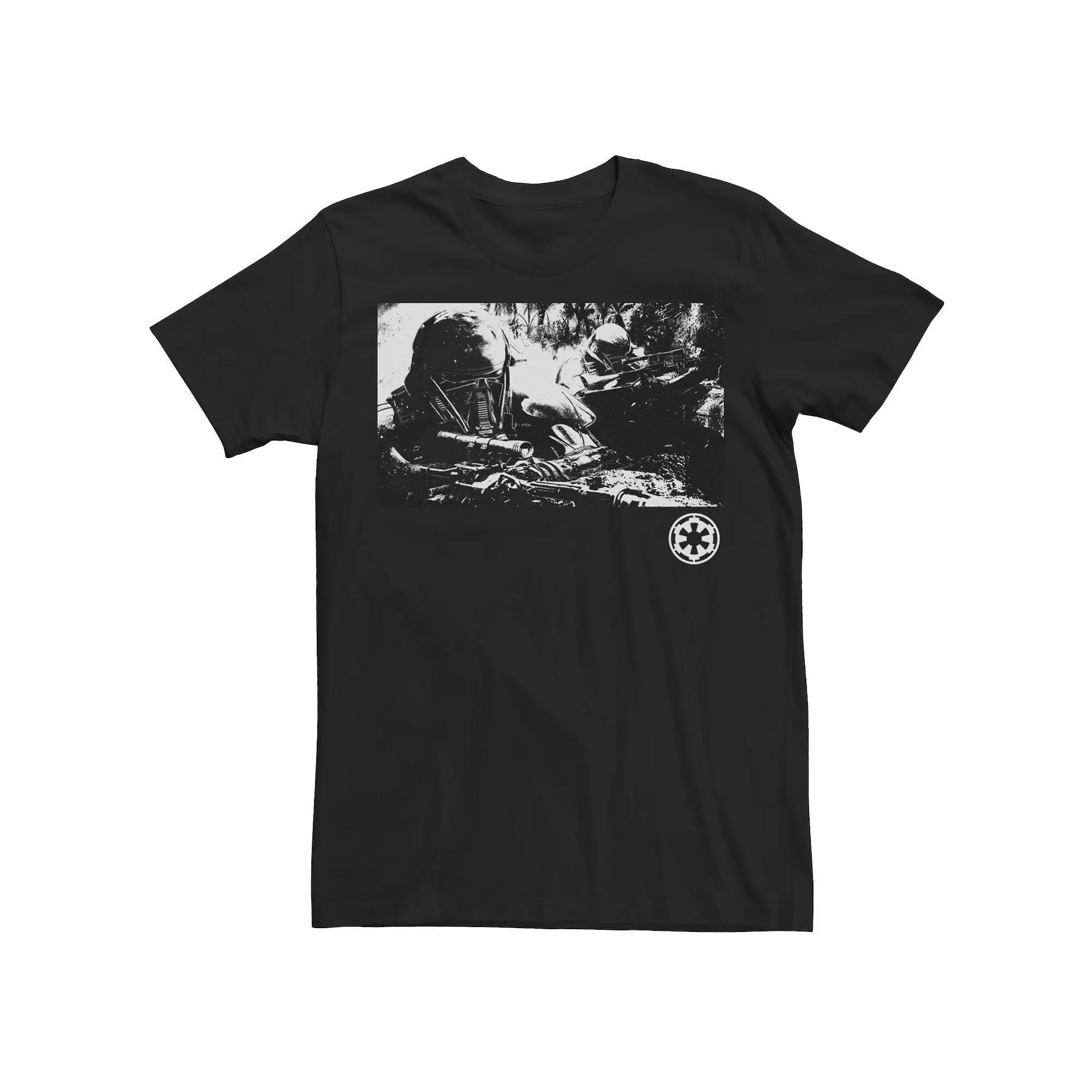 Men's Rogue One: A Star Wars Story Black And White Portrait Tee, Size: Medium Product Image