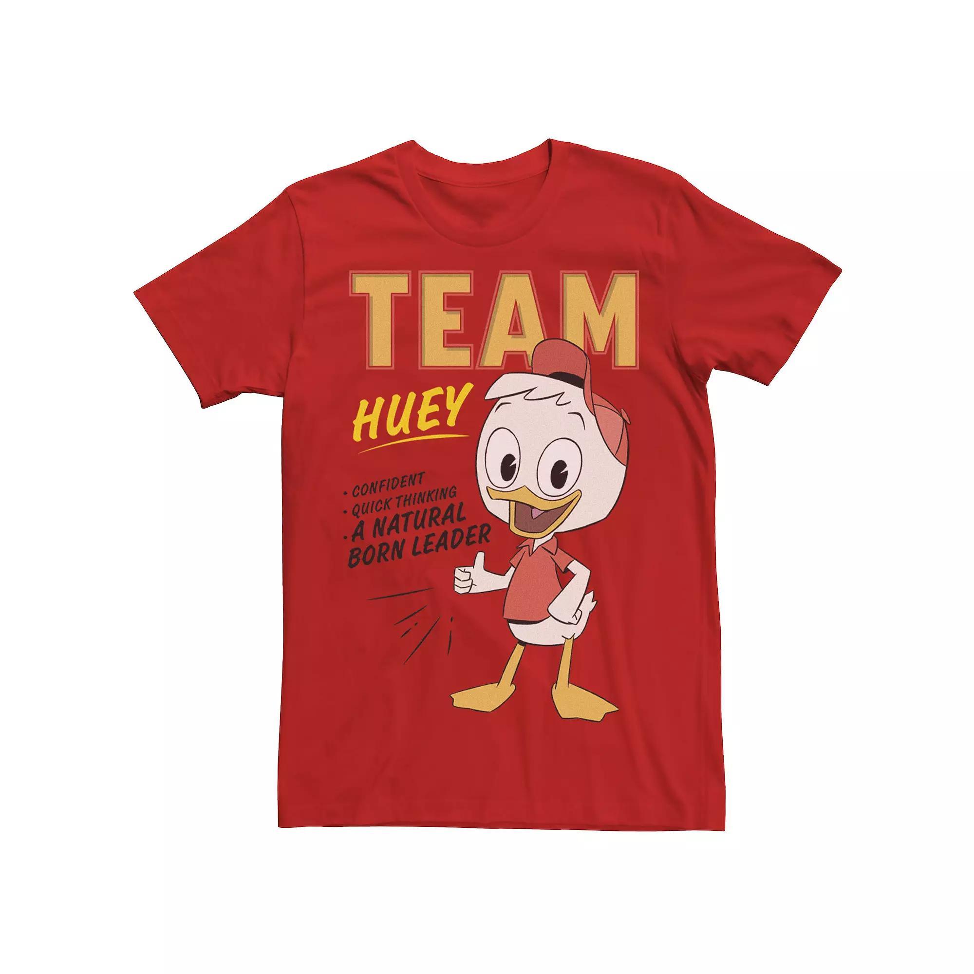 Disney's DuckTales Team Huey Men's Natural Born Leader Tee, Size: Large, Red Product Image