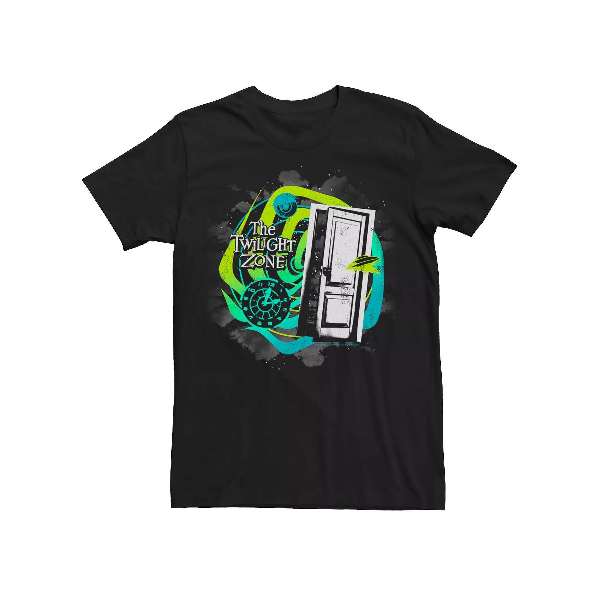 Men's The Twilight Zone Dimension Door Tee, Size: Medium, Black Product Image