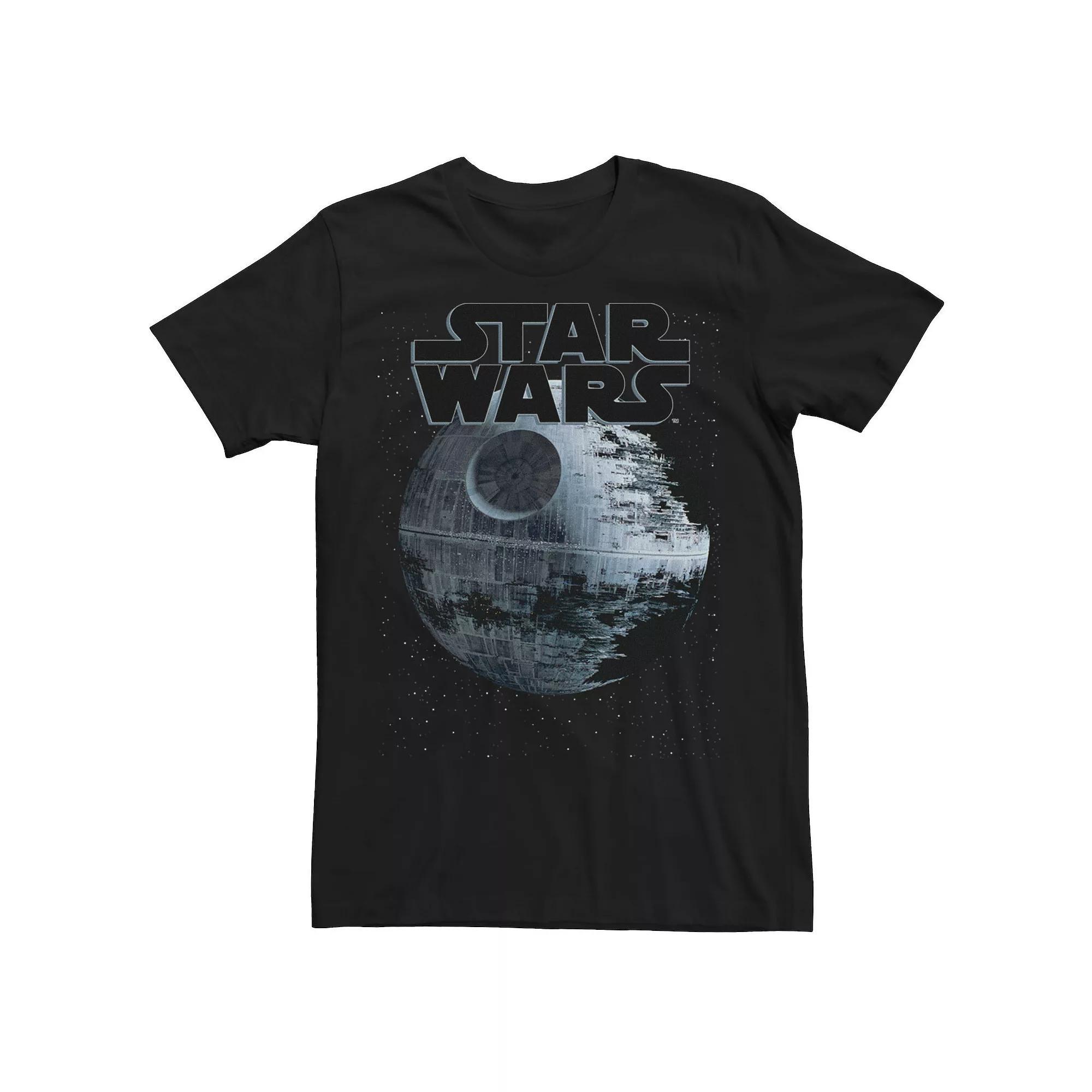 Men's Star Wars Death Star Planet Portrait Tee, Size: 3XL, Black Product Image