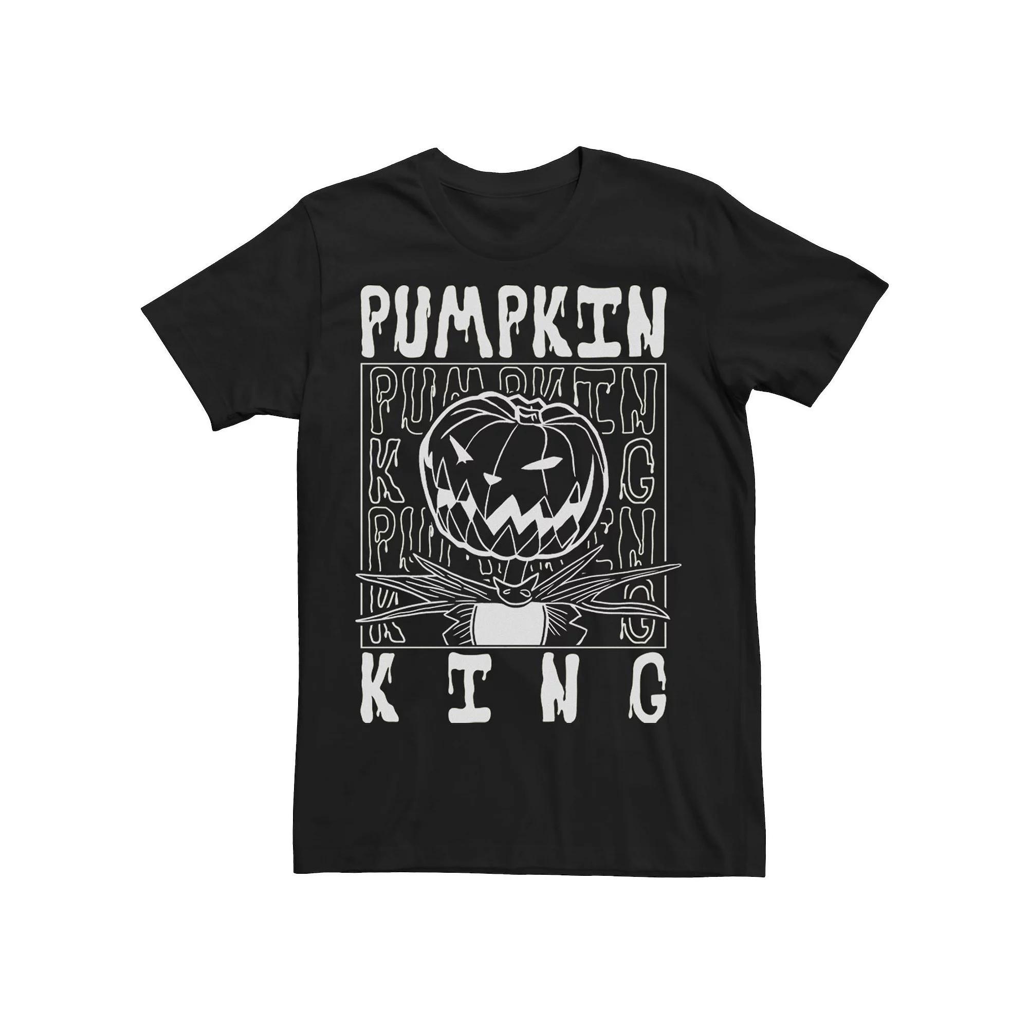 Disney's The Nightmare Before Christmas Men's Pumpkin King Stack Tee, Size: Medium, Black Product Image