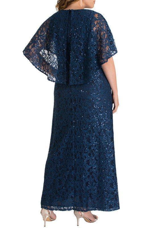 Celestial Cape Sleeve Gown - Plus Product Image