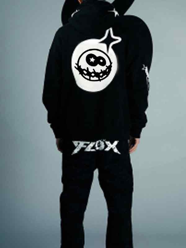 Men's Funny Print Zip Up Oversized Hoodie Product Image