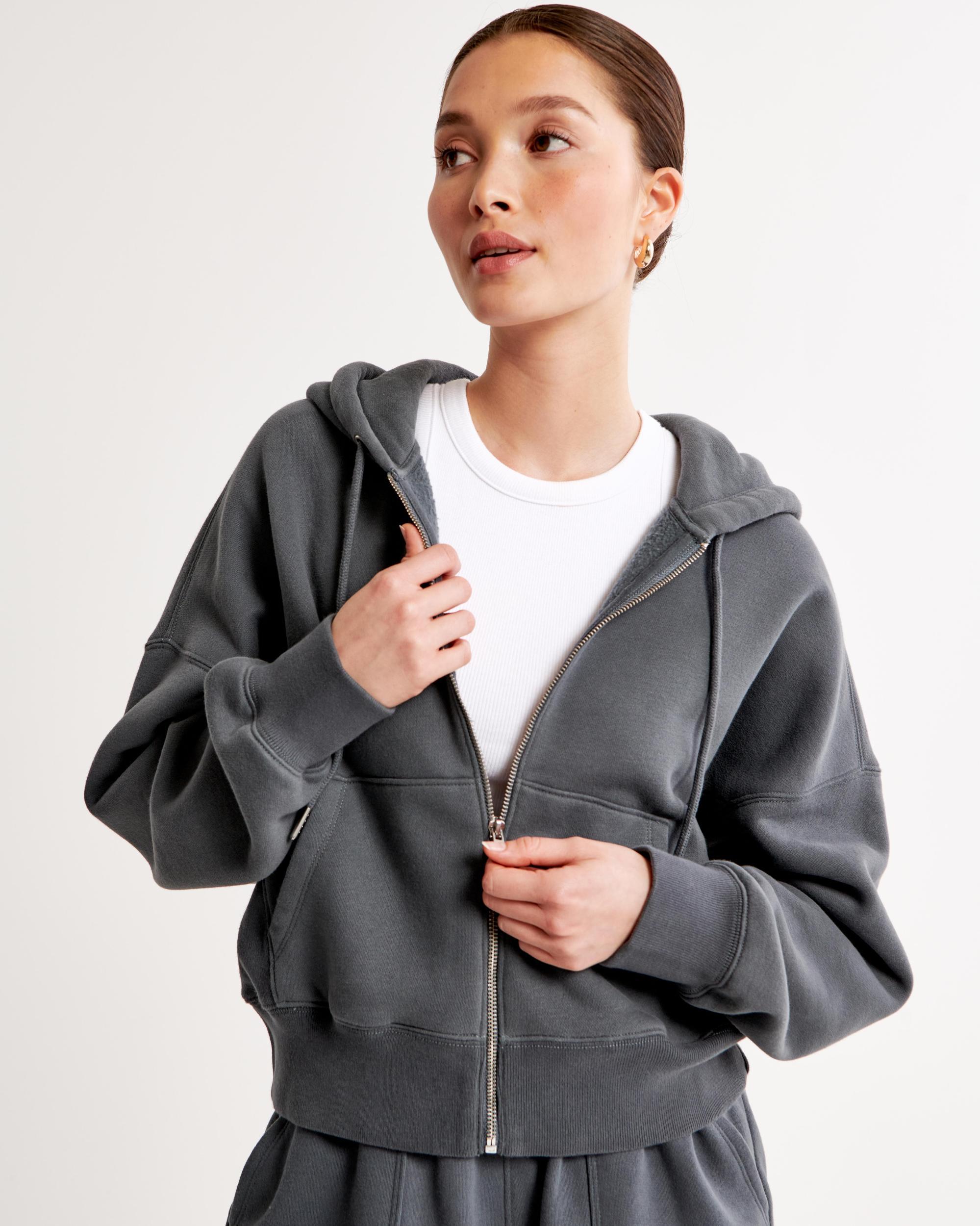 Essential Ribbed Sunday Hooded Full-Zip Product Image