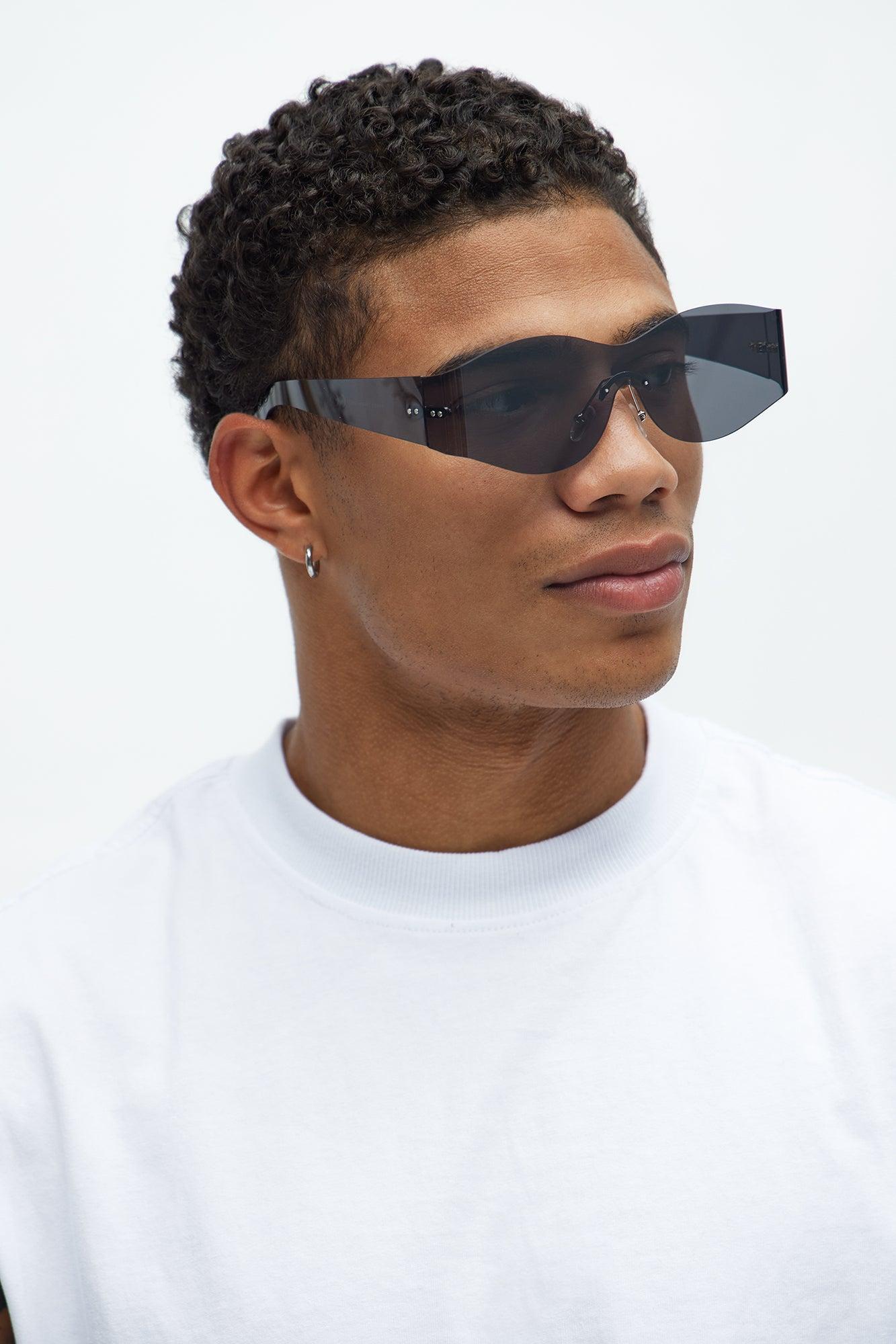 Goodbye Shield Sunglasses - Dark Grey Product Image