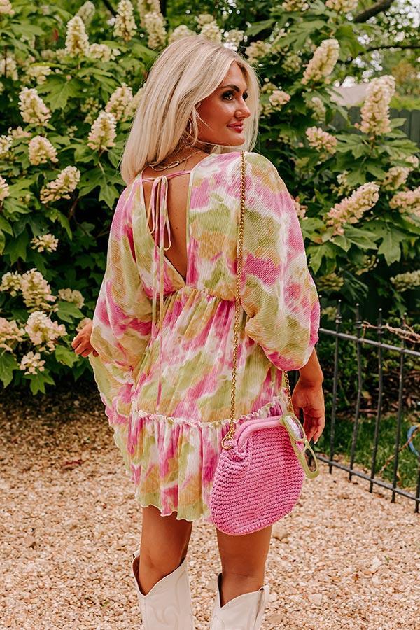Adorable Vibes Watercolor Babydoll Dress Product Image