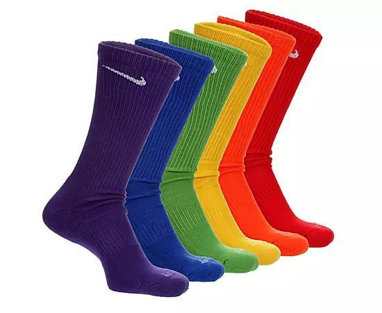 Nike Men's Large Everyday Plus Cushioned Crew Socks 6 Pairs Product Image